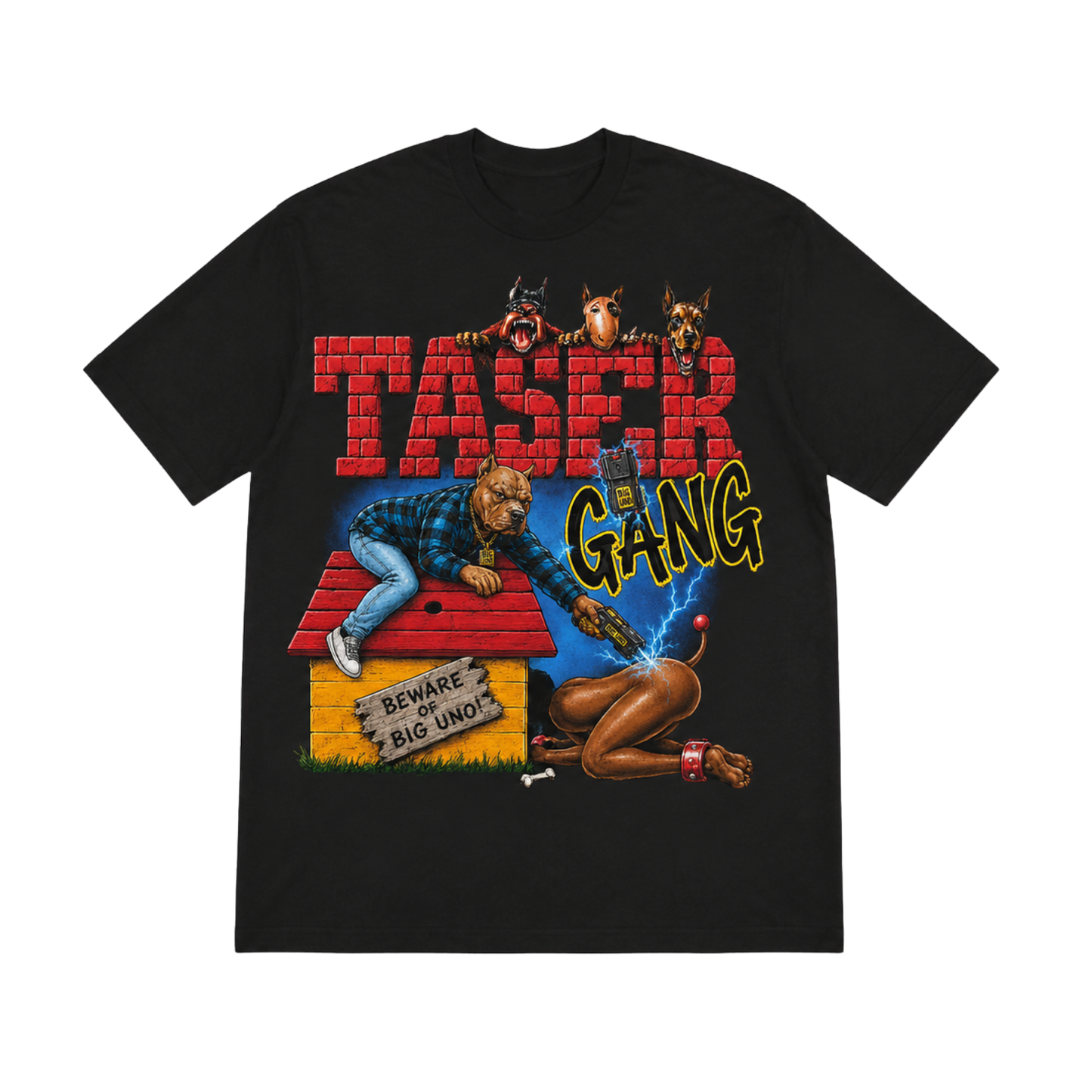 Beware Of Big Uno T-Shirt – Black
