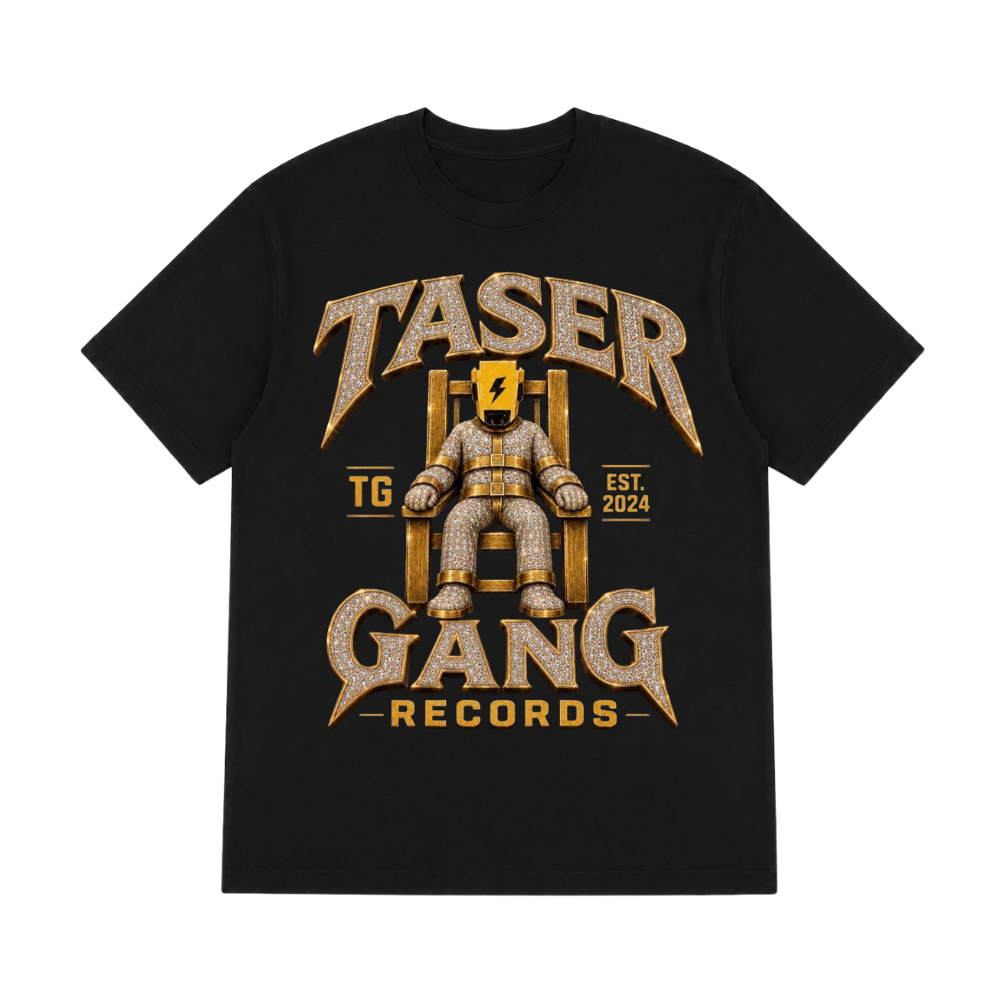 Tazer Gang Records T-Shirt – Black