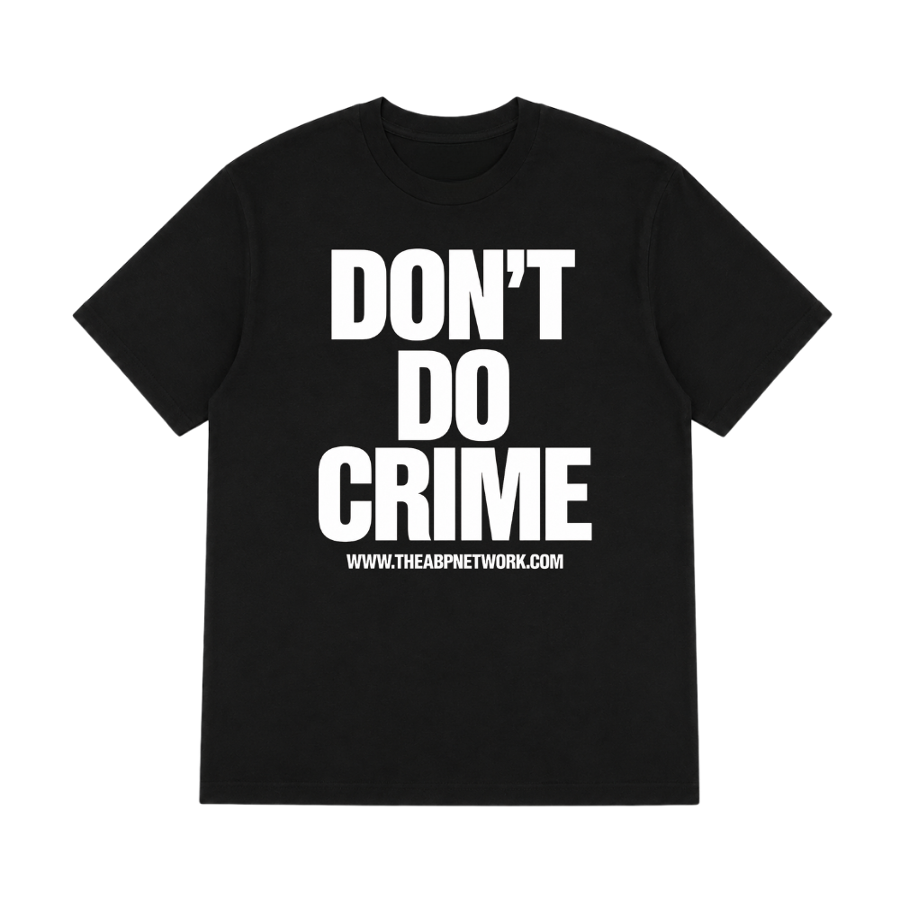 Don't Do Crime T-Shirt – Black